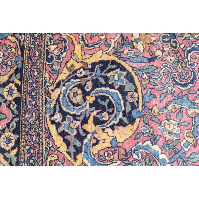 Antique Tehran Rug 4'8'' x 6'10'' For Sale - Image 10 of 12