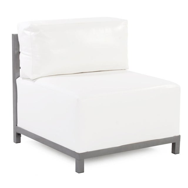 Kenneth Ludwig Chicago Axis 3pc Sectional Atlantis White Titanium Frame For Sale - Image 4 of 9