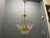 Murano Glass Rod Brass Chandelier by Gaetano Sciolari, Italy, 1970s For Sale - Image 11 of 12
