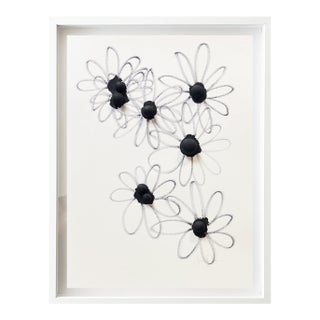 Minimalist Black & White Botanical Abstract, Framed by Jake Poser For Sale