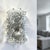 Luxuriously rich glass flush mount light that can be used as a wall or as a ceiling light. The glass lampshade is mounted...