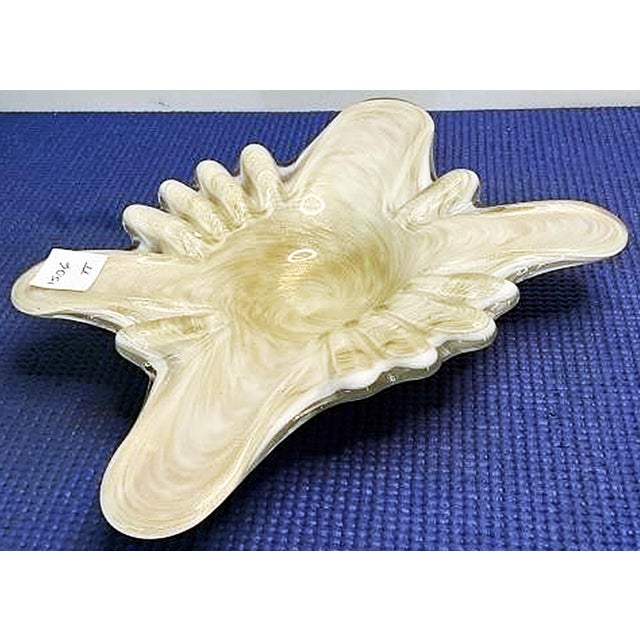 1970s Venetian Murano Gold Glass Ashtray For Sale - Image 4 of 5