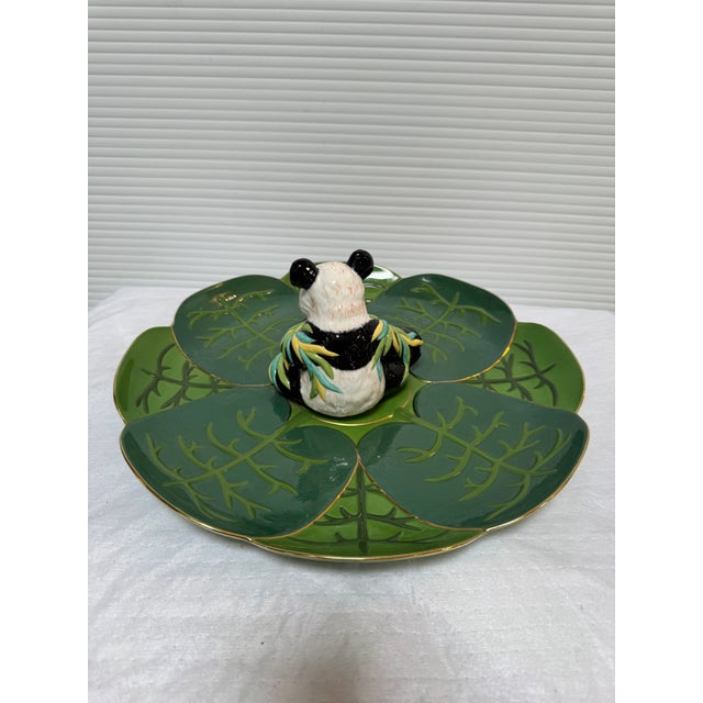 Lynn Chase Designs Panda Party Ceramic Plate, Circa 2004 For Sale - Image 10 of 12