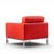 Red Florence Knoll Mid Century Relaxed Cube Club Lounge Chairs - Pair For Sale - Image 8 of 13