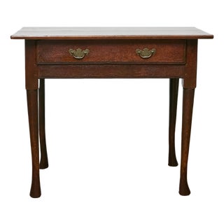 Antique Georgian Oak Side Table with Single Drawer, England, Circa 1800-1830 For Sale