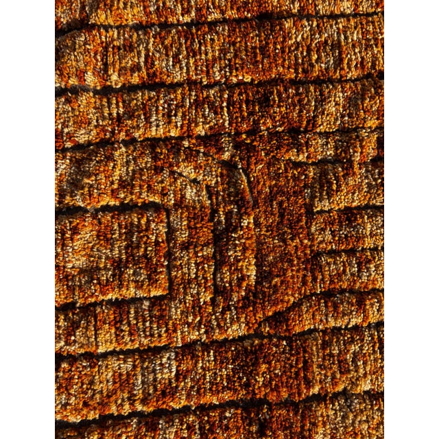 This stunning modern Moroccan rug is entirely handmade in Morocco using high-quality natural wool. Designed with a refined...