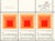 Rare full sheet of 50 commemorative stamps issued in 1980 featuring Josef Albers' 1966 painting "Glow" from his "Homage to...