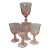 Pink Tiffin-Franciscan Canterbury II Water Goblets - Set of 5 For Sale