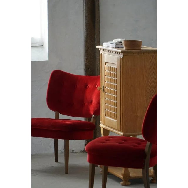 Mid-Century Swedish Vilstol 205 Armchairs by Gunnar Thalberg, 1950s, Set of 2 For Sale - Image 4 of 18