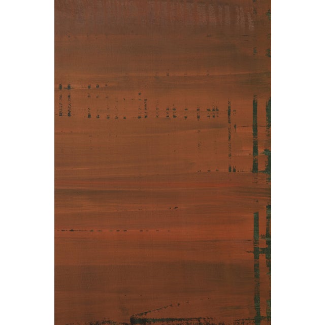 Orange "Volcanic Monochrome 2" - Large Abstract Acrylic Painting by Simon Findlay For Sale - Image 8 of 18