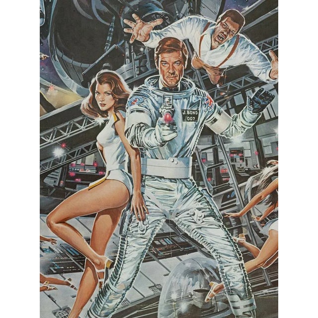 Moonraker Movie Poster with Roger Moore For Sale - Image 6 of 15