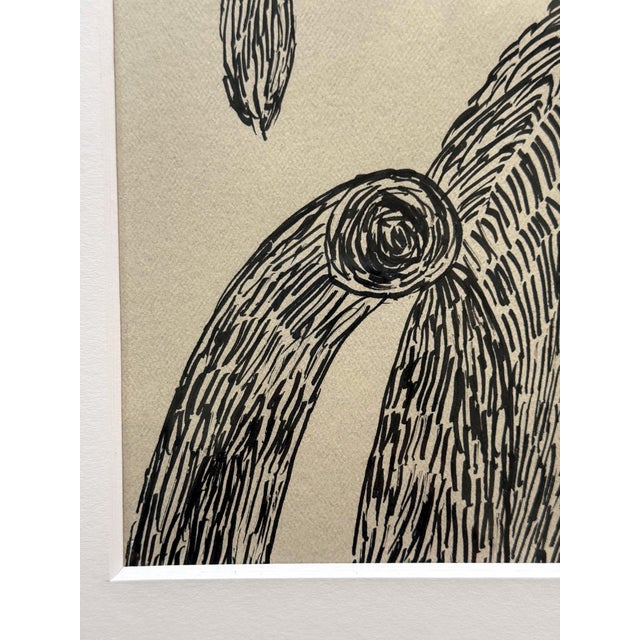 Abstract Ballpen Ink Drawing Signed Louise Bourgeois For Sale In Atlanta - Image 6 of 10