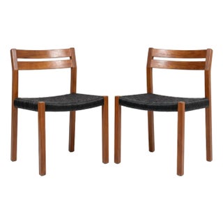 Vintage Niels Otto Møller Model 83 Teak Dining Chairs for j.l. Møllers Møbelfabrik - A Pair For Sale