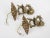 1950s Spanish Gothic Revival Brass Dragon Wall Sconces With Opal Glass Shades - A Pair For Sale - Image 6 of 9