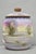 Chinoiserie Antique Nippon Hand Painted Porcelain Countryside Lake Scene Covered Biscuit Jar For Sale - Image 3 of 17