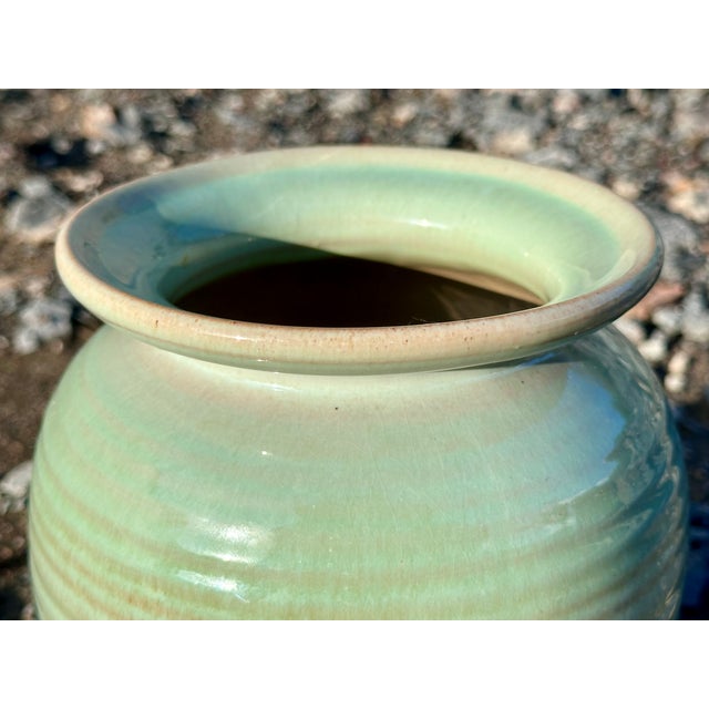 1950s Majolica Vase by Martha Katzer for the Karlsruhe Majolica Manufactory, Germany, 1940s For Sale - Image 5 of 18