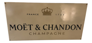 Vintage Moet & Chandon Sign, 1950s