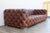 Restoration Hardware Vintage Tufted Brown Distressed Leather For Sale - Image 4 of 18