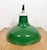 British Industrial Green Enamel Factory Pendant Lamp, 1960s For Sale - Image 11 of 16