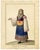 Michela De Vito, Costume of St. Catherine, Province of Calabria in the Kingdom of Naples, 1800s, Watercolour For Sale - Image 3 of 7