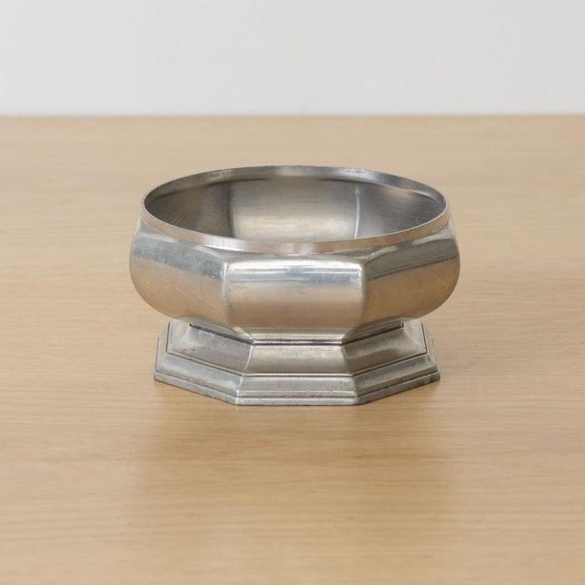 Art Deco French Art Deco Silver Octagon Dish For Sale - Image 3 of 11