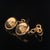 Metal Diamond 14k Yellow Gold Cufflinks Certified, Pair For Sale - Image 7 of 11