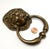 Metal Antique English Brass Lion Door Knocker For Sale - Image 7 of 9