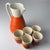 Vintage Water Set from Ceramiche Rometti Umbertide, Italy, 1930s, Set of 6 For Sale - Image 12 of 18