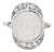Art Deco Gold Moonstone Diamond Ring, Size 7 For Sale