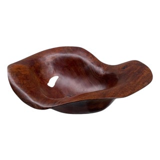 Andrianna Shamaris Sculptural Rare Ancient Teak Wood Bowl For Sale