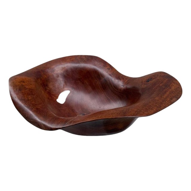Andrianna Shamaris Sculptural Rare Ancient Teak Wood Bowl For Sale