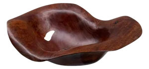 Andrianna Shamaris Sculptural Rare Ancient Teak Wood Bowl
