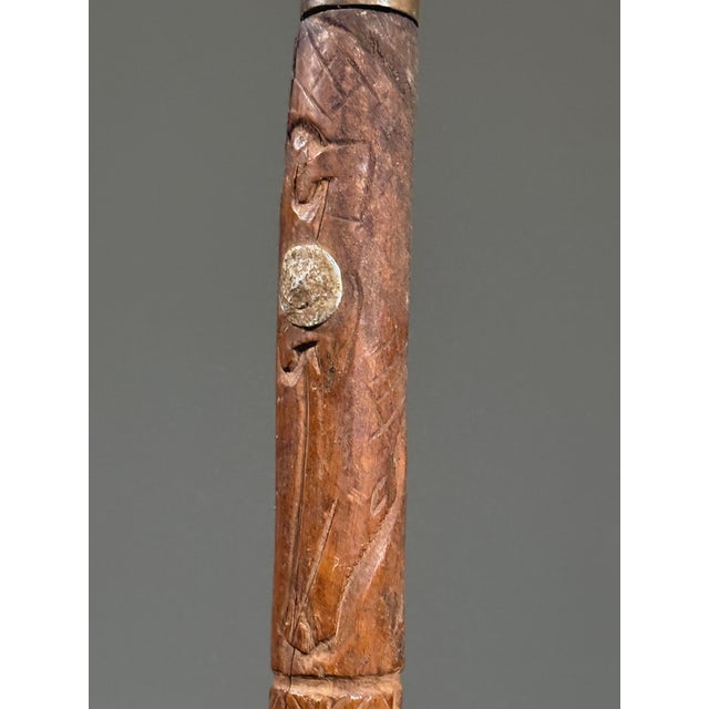 Rare Voltaic Burkina Faso Scepter With Snake Head Blade on Custom Stand For Sale - Image 12 of 12