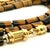 1980s Italian 14k Gold Tiger’s Eye Diamond Sautoir Necklace For Sale - Image 4 of 15