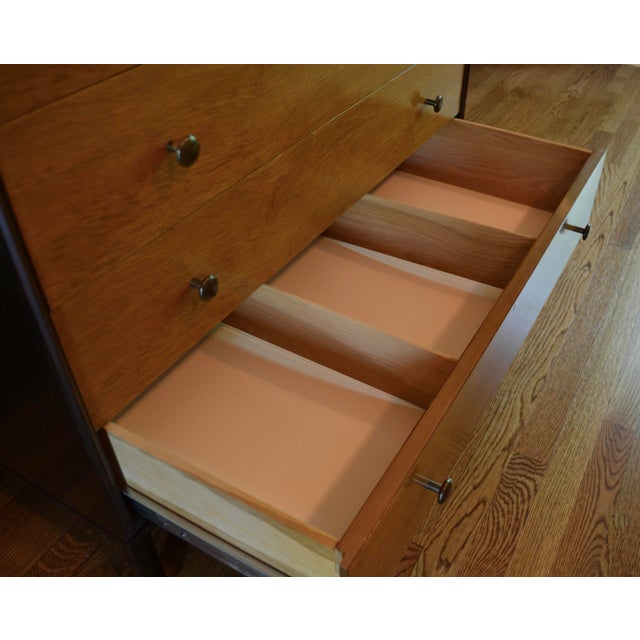 Brown Edward Wormley Bachelor Chest for Dunbar For Sale - Image 8 of 9