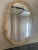 Italian Venetian Oval Gold and Pink Floreal Hand-Carving Mirror in Murano Glass For Sale - Image 3 of 8