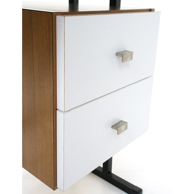 Metal Vintage Modernist Writing Desk, 1960s For Sale - Image 7 of 11