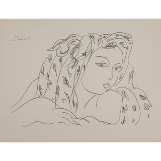 Henri Matisse, Young Woman Playing with Her Charm, Signed Lithograph For Sale