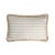 White Beige with Beige Fringes Happy Linen Striped by LO DECOR for Lorenza Briola For Sale - Image 6 of 6