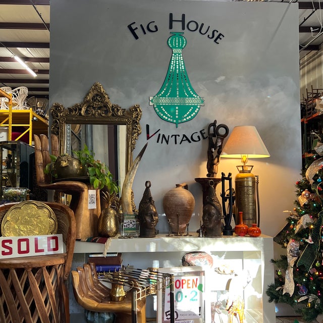 Up for consideration is a beautiful vintage brass MCM trouser trolly. This would look lovely in your home and it is a...