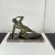 Art Deco Male Sculpture, Spelter, Marble, France circa 1930 For Sale - Image 3 of 14
