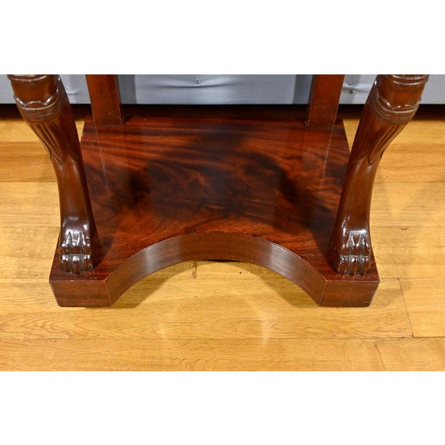 Empire Style Mahogany Bedside Table, 20th Century For Sale - Image 13 of 18