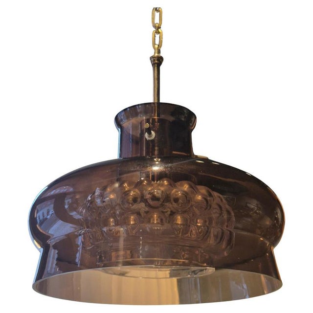 Scandinavian Modern Glass Pendant by Carl Fagerlund for Orrefors, 1970s For Sale - Image 10 of 10