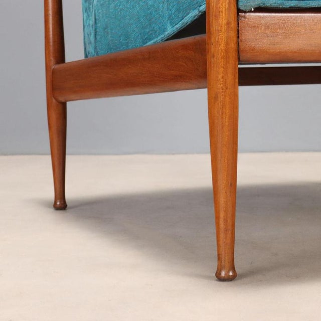Vintage Teak Wood Armchair, 1960s For Sale - Image 6 of 11