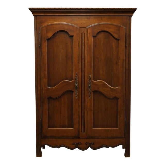 Hickory White Chateau Collection Country French Style 58" Clothing / Media Armoire 64558-64 For Sale
