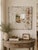 Wood Distressed White Embossed Metal & Wood Wall Mirror | Rustic Farmhouse | French Country | 20.5" Square For Sale - Image 7 of 7