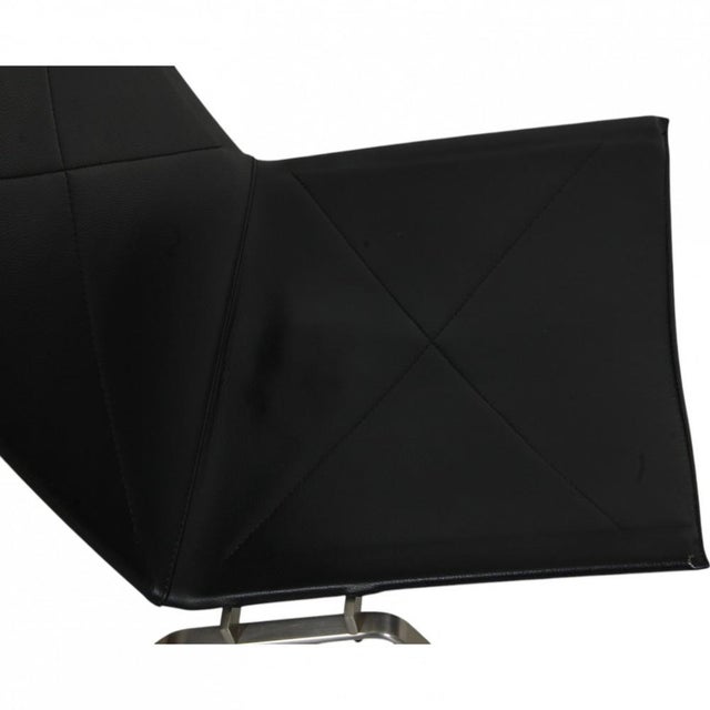 PK-22 Chair in Black Aura Leather by Poul Kjærholm For Sale - Image 14 of 18