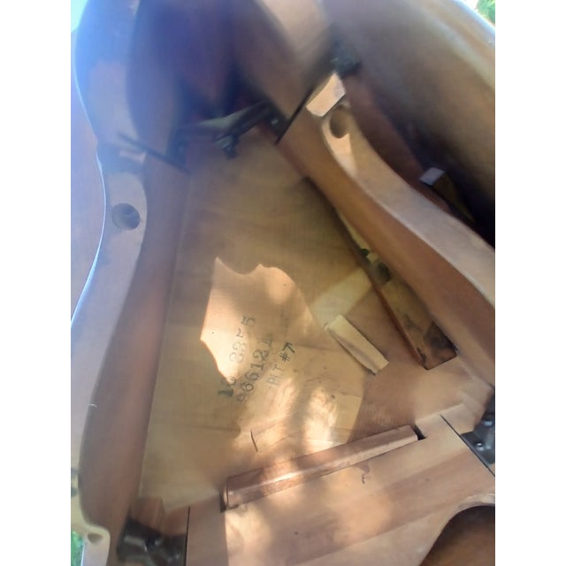 Wood Vintage Ethan Allen Heirloom Maple Tripod Side Table For Sale - Image 7 of 10