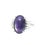 Contemporary 12.13 Carat Purple Star Sapphire Diamond Platinum Ring, Size 8.75 For Sale - Image 3 of 9