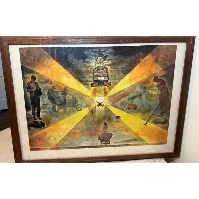 Up for sale is an original 1985 Salvador Dali print, titled "The Railway Station at Perpignan." It is a limited edition...